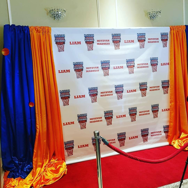 Custom Banner with the Bar Mitzvah/Bat Mitzvah's name